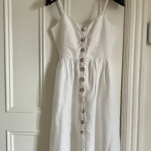 Reformation white Thelma linen dress 6